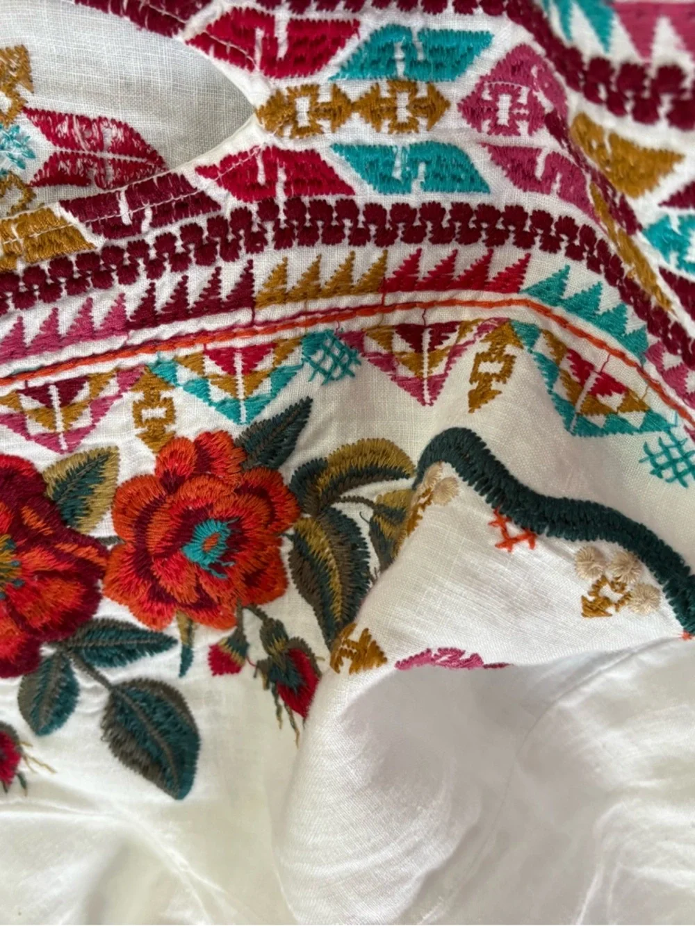 Johnny Was 100% linen NWOT Ornella blouse XS-M - Picture 7 of 8